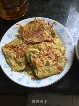 上班族及书包族的早餐—土豆丝鸡蛋饼的做法步骤：5