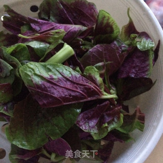 辣萝卜干苋菜汤的做法步骤：3