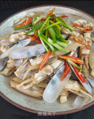 “荤菜”家常蛏子的做法步骤：4