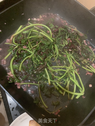清炒红米苋的做法步骤：5