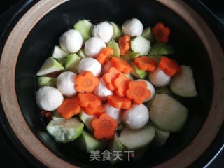 丝瓜炖鱼丸的做法步骤：7