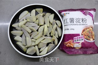 红薯芋头肉圆的做法步骤：3