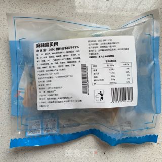 韭菜苔炒扇贝的做法步骤：1