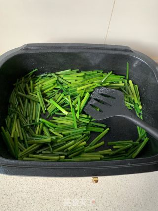 韭菜苔炒扇贝的做法步骤：5