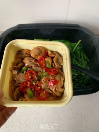 韭菜苔炒扇贝的做法步骤：7