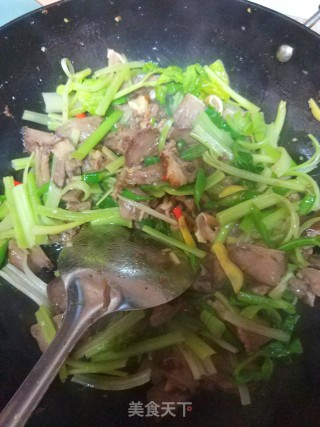 香炒猪舌头的做法步骤：11