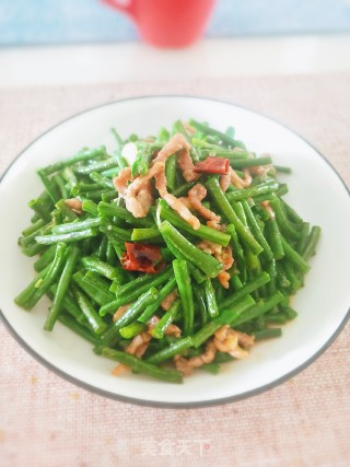肉丝炒豇豆的做法步骤：9