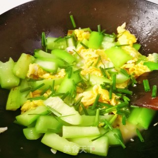 丝瓜炒鸡蛋的做法步骤：7