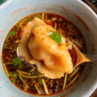 酸汤水饺的做法步骤：10