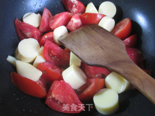 番茄煮樱玉豆腐的做法步骤：4