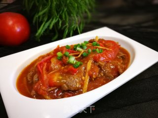 番茄牛肉的做法步骤：9