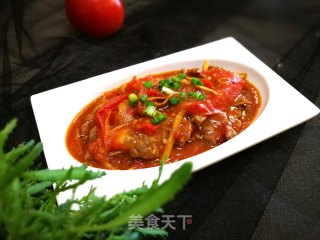 番茄牛肉的做法步骤：13
