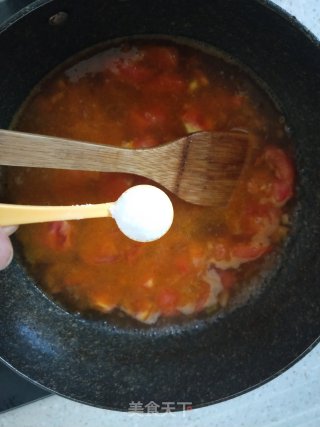 西红柿鸡蛋打卤面的做法步骤：4