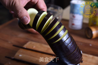 肉沫蒸茄龙的做法步骤：4