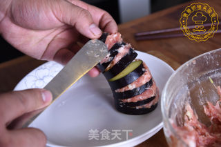 肉沫蒸茄龙的做法步骤：5