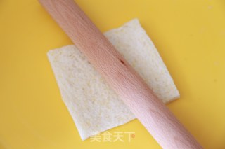 芝士火腿面包卷的做法步骤：2