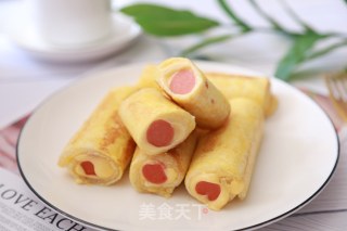 芝士火腿面包卷的做法步骤：8
