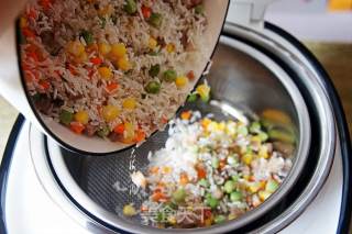 牛肉肠杂蔬饭的做法步骤：5