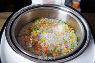 牛肉肠杂蔬饭的做法步骤：6