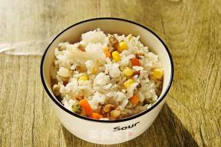 牛肉肠杂蔬饭的做法步骤：10