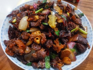 啤酒爆炒“格兰肉”的做法步骤：12