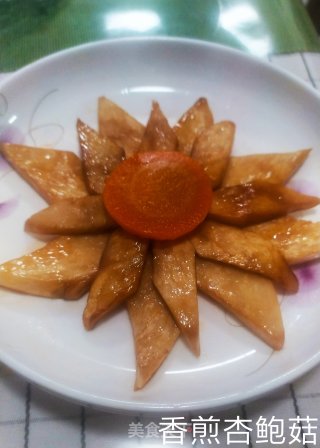 香煎杏鲍菇的做法步骤：4