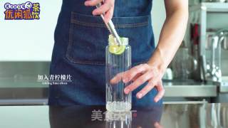 教你调好喝的气泡水，波波青柠气泡茶的做法步骤：2
