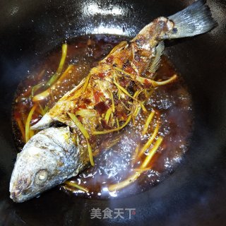 红烧白花鱼的做法步骤：7