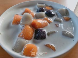 香蕉牛奶三色芋圆的做法步骤：16
