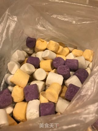 香蕉牛奶三色芋圆的做法步骤：17