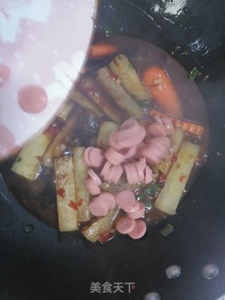 鱼香冬瓜的做法步骤：13