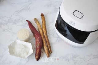 紫薯山药粥的做法步骤：1
