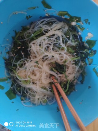 菠菜拌粉丝的做法步骤：5