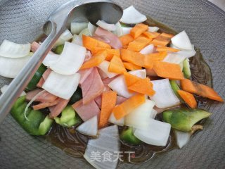 时蔬炒粉的做法步骤：5