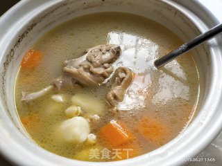 老鸭山药胡萝卜薏米汤的做法步骤：9