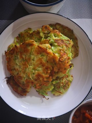 西葫芦鸡蛋饼的做法步骤：7