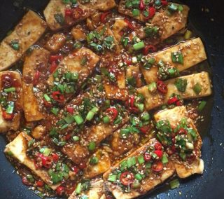 香煎豆腐的做法步骤：11
