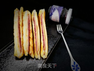 蓝莓西多士的做法步骤：15