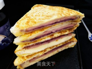 蓝莓西多士的做法步骤：16