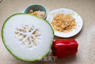 干贝冬瓜的做法步骤：1
