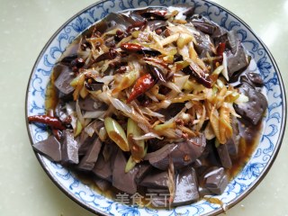 炝羊血的做法步骤：10