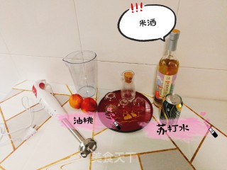 油桃米酒饮的做法步骤：1