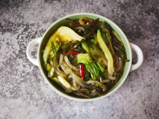 海带生菜炖土豆粉的做法步骤：10