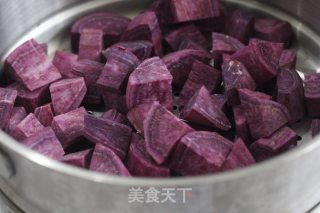 紫薯西米卷的做法步骤：2