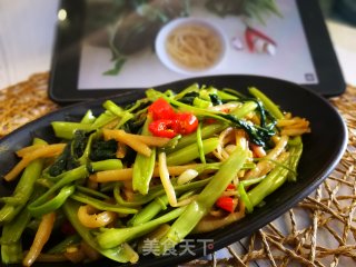 酸笋空心菜的做法步骤：7