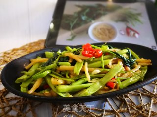 酸笋空心菜的做法步骤：8