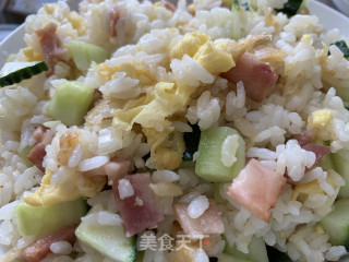 鸡蛋培根炒饭的做法步骤：6