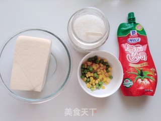 茄汁豆腐的做法步骤：1