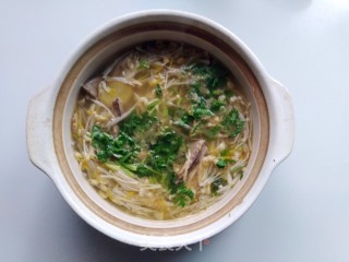 豆芽猪肝汤的做法步骤：8