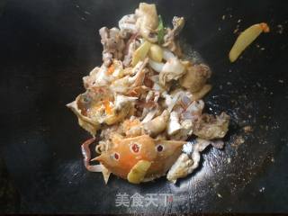 蟹焖鸡的做法步骤：7
